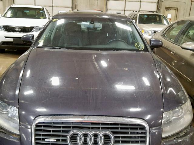 WAUDH74F26N190460 - 2006 AUDI A6 3.2 QUA GRAY photo 7