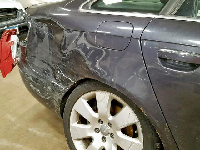 WAUDH74F26N190460 - 2006 AUDI A6 3.2 QUA GRAY photo 9