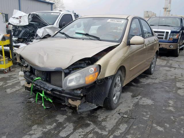 KNAFE221495668152 - 2009 KIA SPECTRA EX BEIGE photo 2