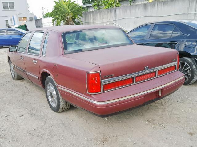 1LNLM82W9VY709239 - 1997 LINCOLN TOWN CAR S RED photo 3