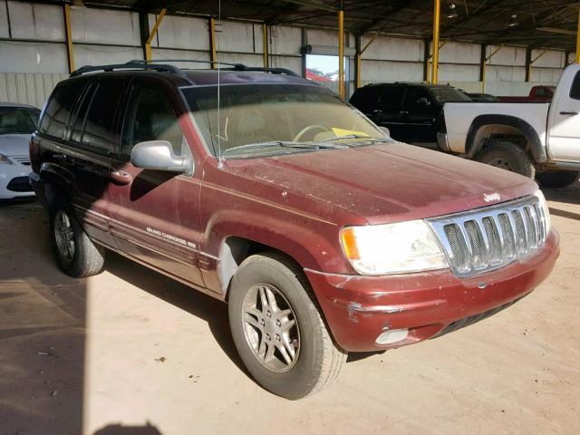 1J4GW68SXXC663987 - 1999 JEEP GRAND CHER MAROON photo 1