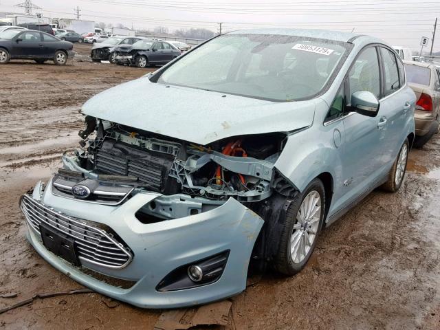 1FADP5CU9DL503819 - 2013 FORD C-MAX PREM BLUE photo 2