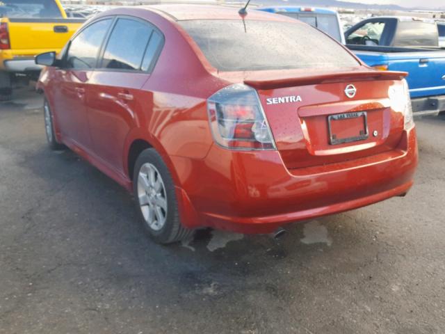 3N1AB6AP1BL730683 - 2011 NISSAN SENTRA 2.0 RED photo 3