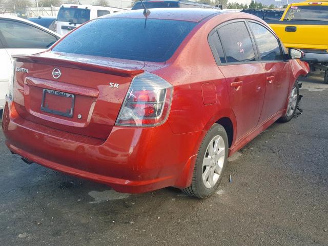 3N1AB6AP1BL730683 - 2011 NISSAN SENTRA 2.0 RED photo 4