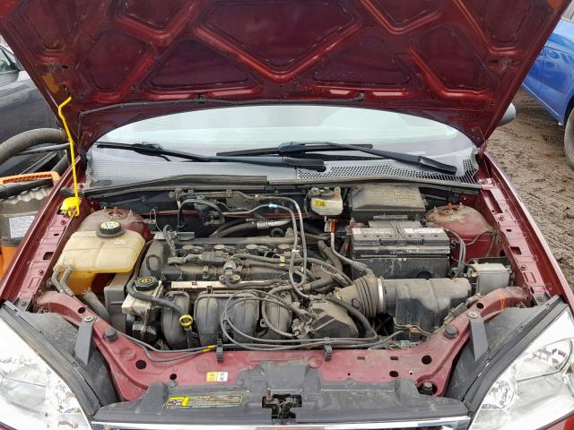 1FAHP34N17W339434 - 2007 FORD FOCUS ZX4 BURGUNDY photo 7