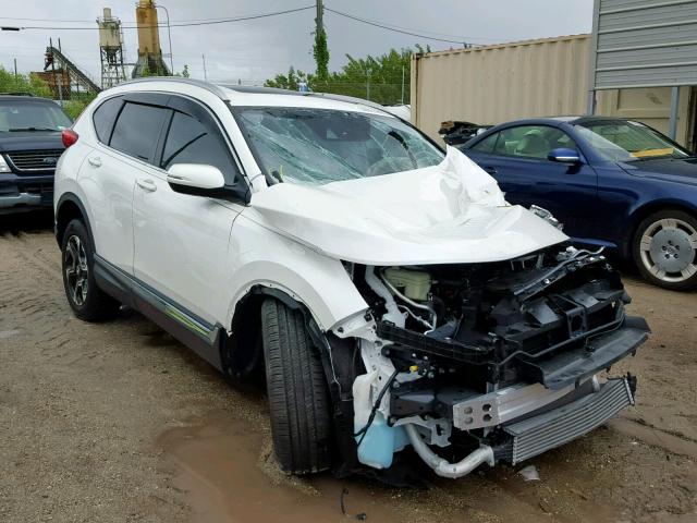 5J6RW1H92JL002521 - 2018 HONDA CR-V TOURI WHITE photo 1