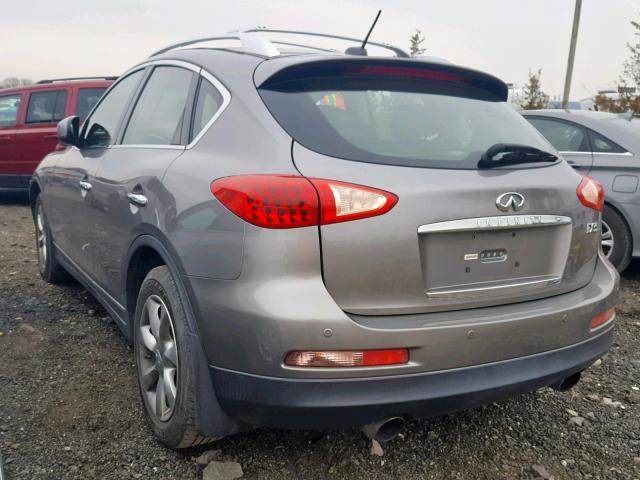 JNKAJ09F68M354553 - 2008 INFINITI EX35 BASE CHARCOAL photo 3