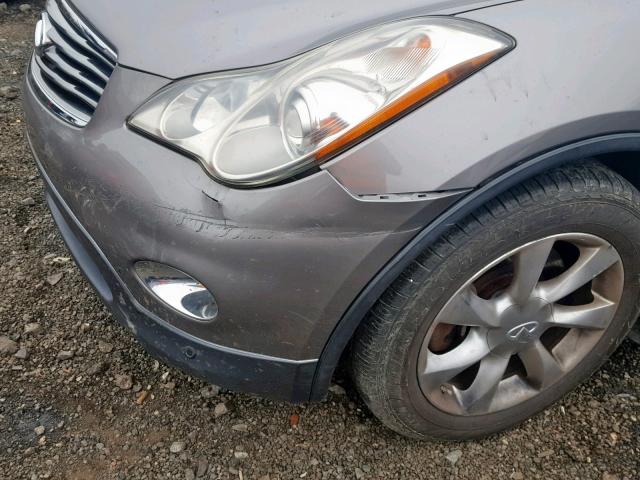 JNKAJ09F68M354553 - 2008 INFINITI EX35 BASE CHARCOAL photo 9