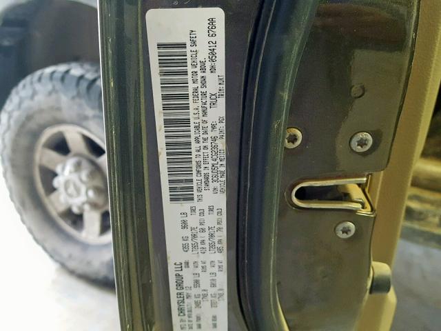 3C6UD5ML4CG236746 - 2012 DODGE RAM 2500 S GREEN photo 10