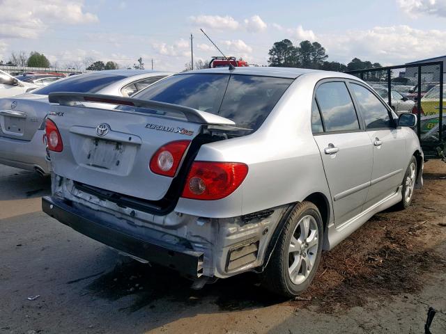 2T1BY30EX5C472802 - 2005 TOYOTA COROLLA XR 银色 照片 4