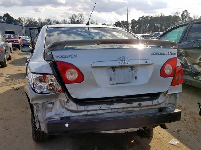 2T1BY30EX5C472802 - 2005 TOYOTA COROLLA XR 银色 照片 9
