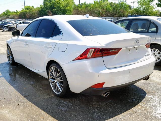 JTHBF1D28F5078772 - 2015 LEXUS IS 250 WHITE photo 3