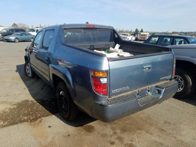 2HJYK16536H514303 - 2006 HONDA RIDGELINE RTL  photo 3