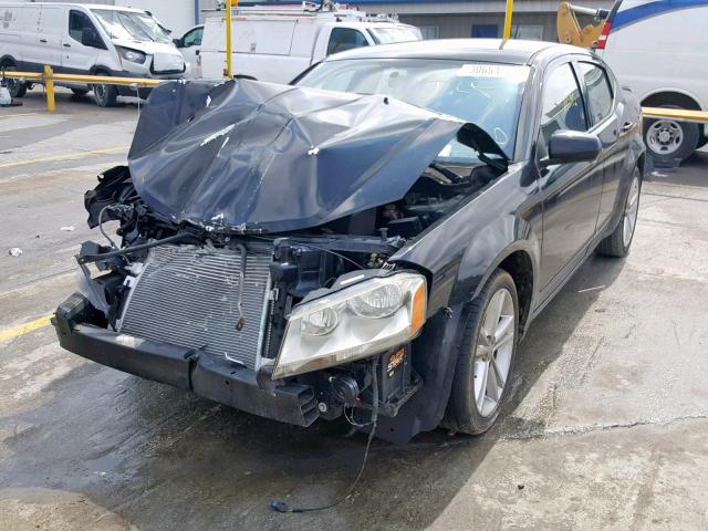 1B3BD1FG4BN584692 - 2011 DODGE AVENGER MA BLACK photo 2