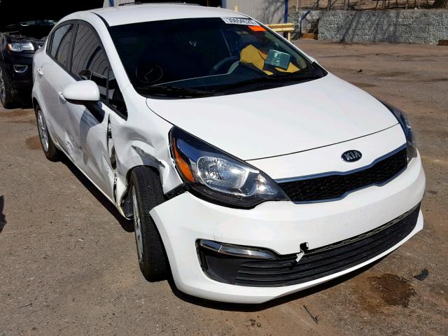 KNADN4A30G6681543 - 2016 KIA RIO EX WHITE photo 1