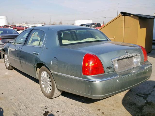 1LNHM82W55Y611279 - 2005 LINCOLN TOWN CAR S TURQUOISE photo 3