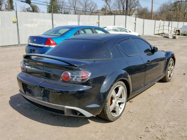 JM1FE17NX50147128 - 2005 MAZDA RX8 BLACK photo 4