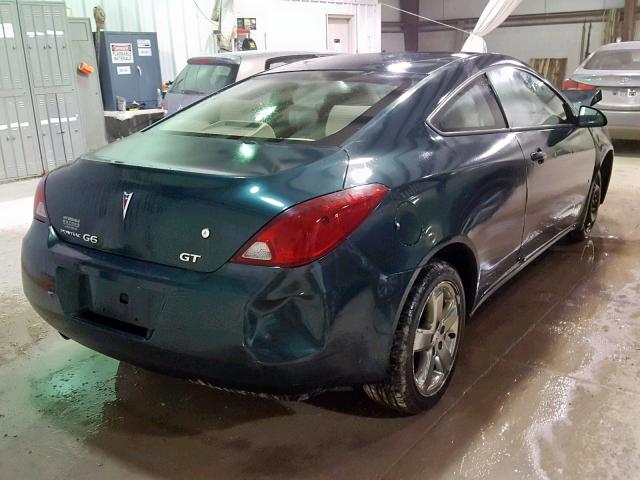 1G2ZH18N074156763 - 2007 PONTIAC G6 GT GREEN photo 4