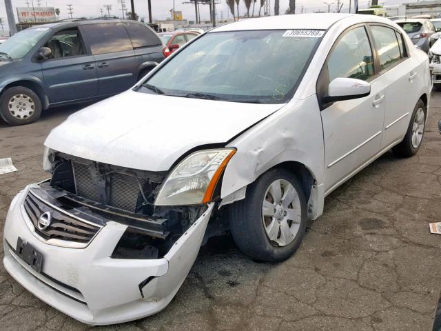 3N1AB6AP3CL684579 - 2012 NISSAN SENTRA 2.0 WHITE photo 2