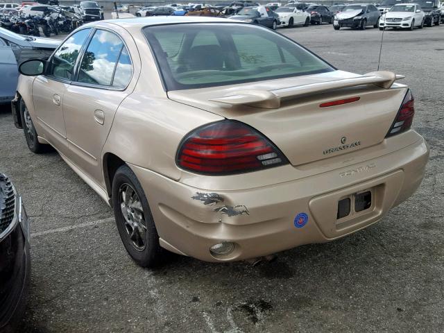 1G2NF52EX4M687114 - 2004 PONTIAC GRAND AM S BEIGE photo 3