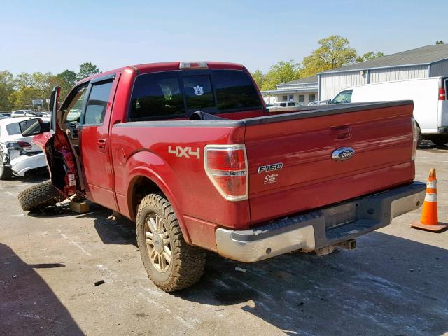 1FTFW1ET4BFA55407 - 2011 FORD F150 SUPER RED photo 3