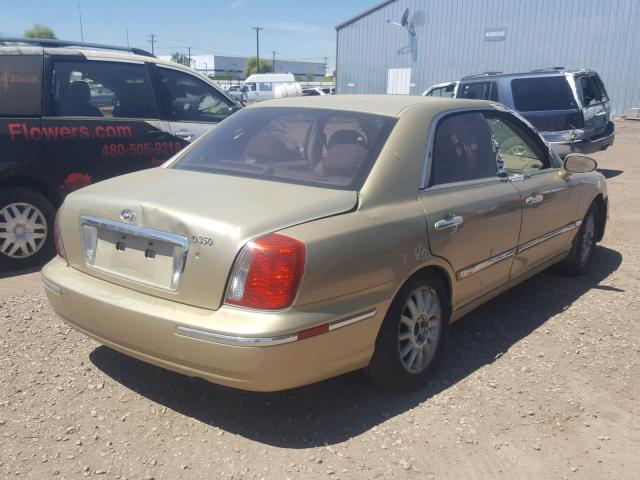 KMHFU45E44A277529 - 2004 HYUNDAI XG 350 GOLD photo 4