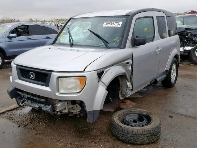 5J6YH18786L011087 - 2006 HONDA ELEMENT EX SILVER photo 2