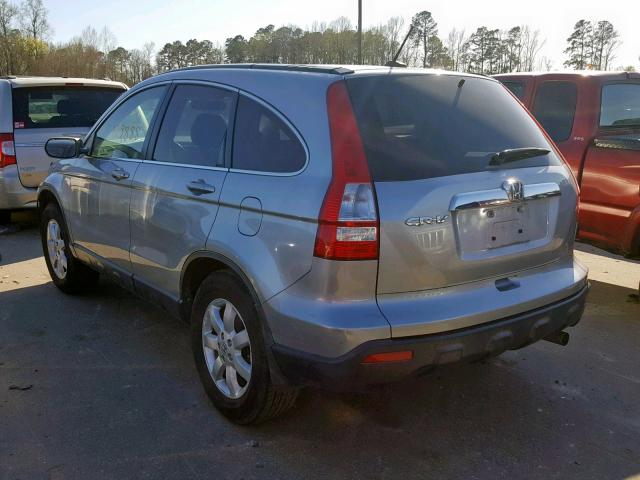 JHLRE48797C051333 - 2007 HONDA CR-V EXL BLUE photo 3