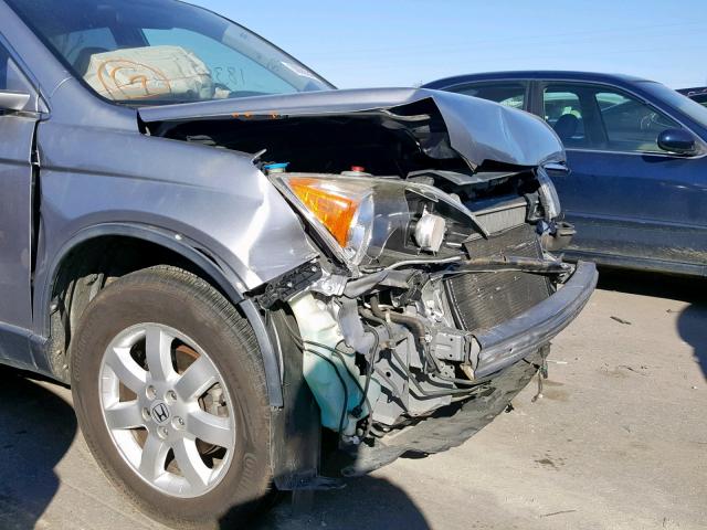 JHLRE48797C051333 - 2007 HONDA CR-V EXL BLUE photo 9