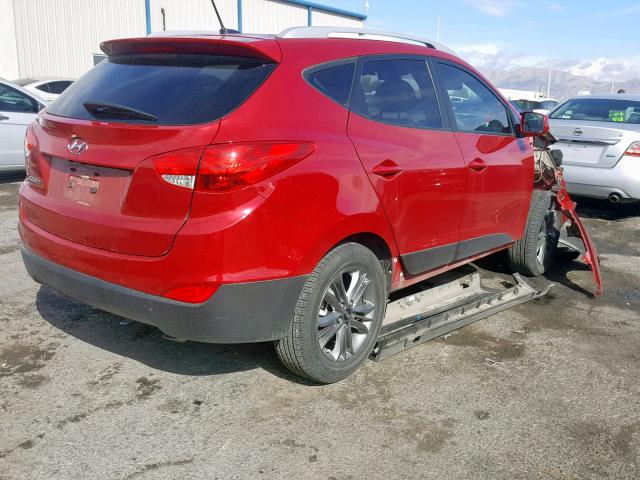 KM8JU3AG4FU100802 - 2015 HYUNDAI TUCSON LIM RED photo 4