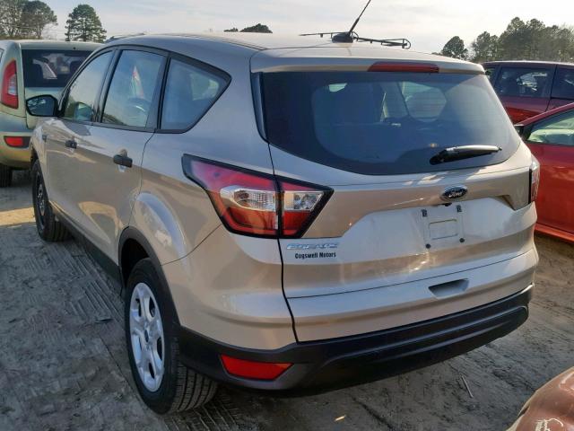 1FMCU0F76JUA79296 - 2018 FORD ESCAPE S GOLD photo 3