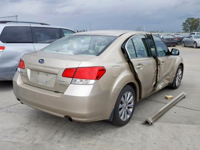 4S3BMDK60A2214420 - 2010 SUBARU LEGACY 3.6 GOLD photo 4