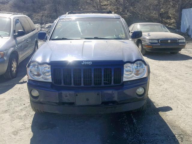 1J8GR48K25C553684 - 2005 JEEP GRAND CHER BLUE photo 10