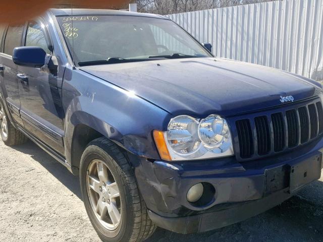 1J8GR48K25C553684 - 2005 JEEP GRAND CHER BLUE photo 9