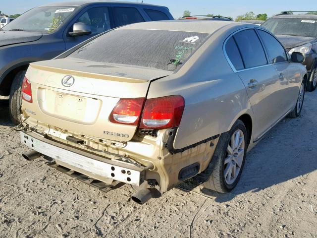 JTHBH96S765000568 - 2006 LEXUS GS GENERAT GOLD photo 4