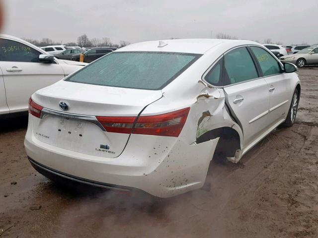 4T1BD1EB9GU048799 - 2016 TOYOTA AVALON HYB WHITE photo 4