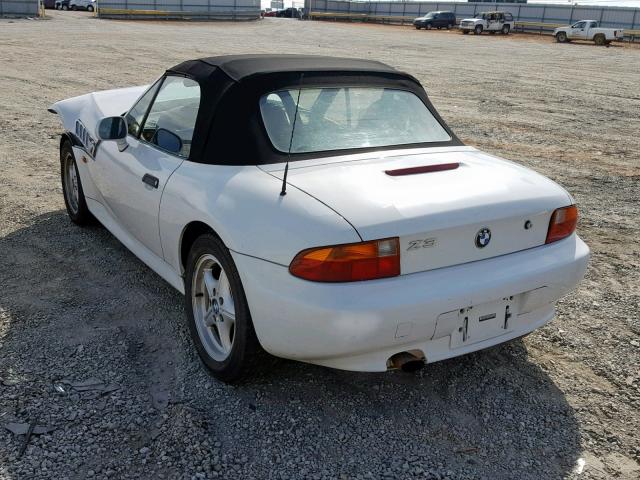 4USCH7333WLE09148 - 1998 BMW Z3 1.9 WHITE photo 3