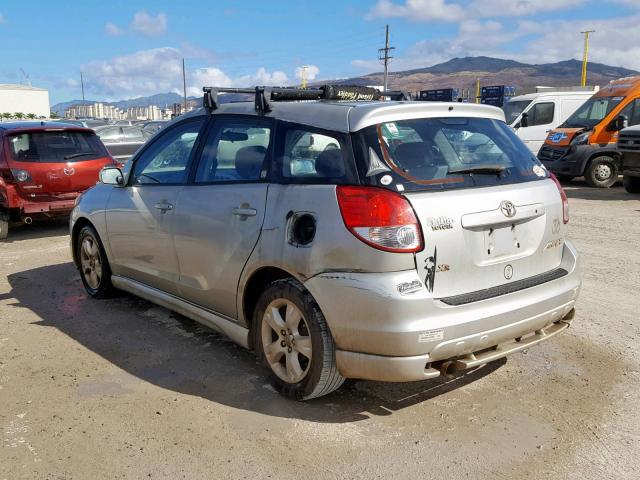 2T1KR32E53C062089 - 2003 TOYOTA MATRIX SILVER photo 3