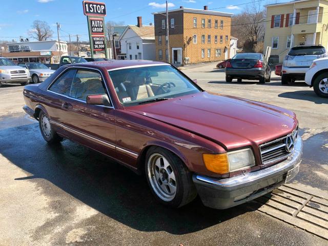 WDBCA45D8GA265250 - 1986 MERCEDES-BENZ 560 SEC RED photo 1