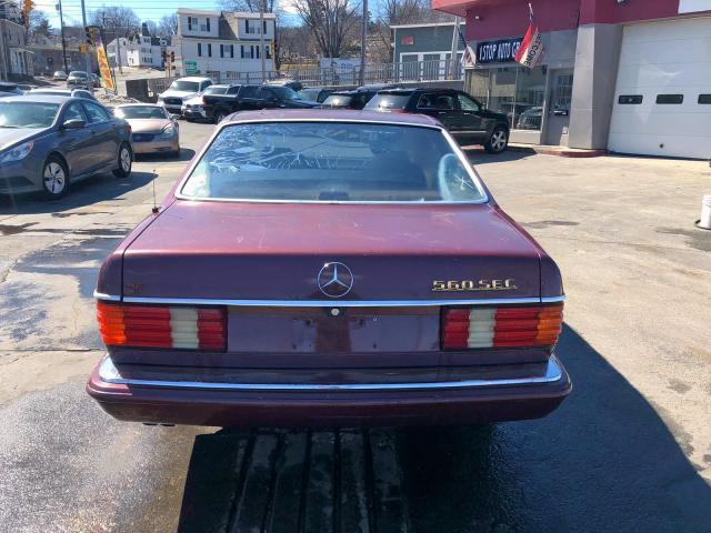 WDBCA45D8GA265250 - 1986 MERCEDES-BENZ 560 SEC RED photo 5