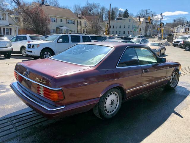 WDBCA45D8GA265250 - 1986 MERCEDES-BENZ 560 SEC RED photo 6