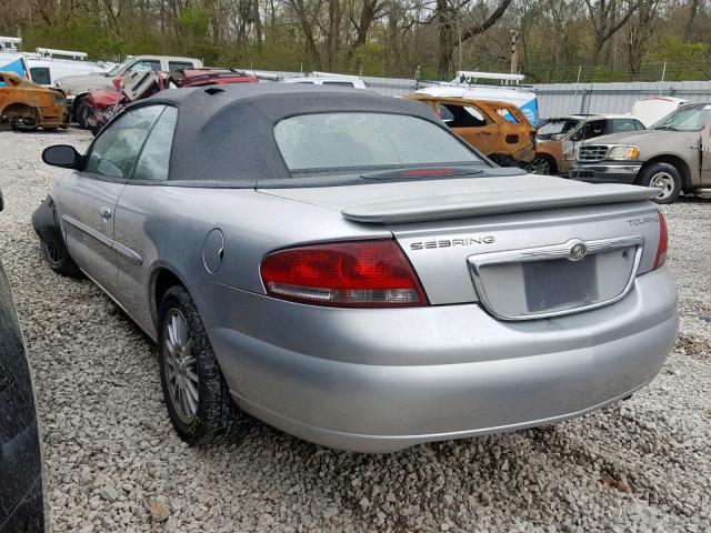 1C3EL55RX4N311482 - 2004 CHRYSLER SEBRING LX SILVER photo 3