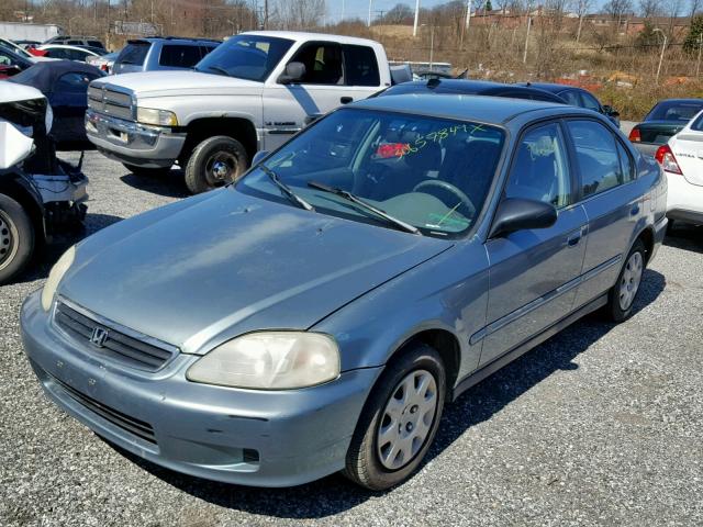 2HGEJ6610YH592577 - 2000 HONDA CIVIC BASE SILVER photo 2