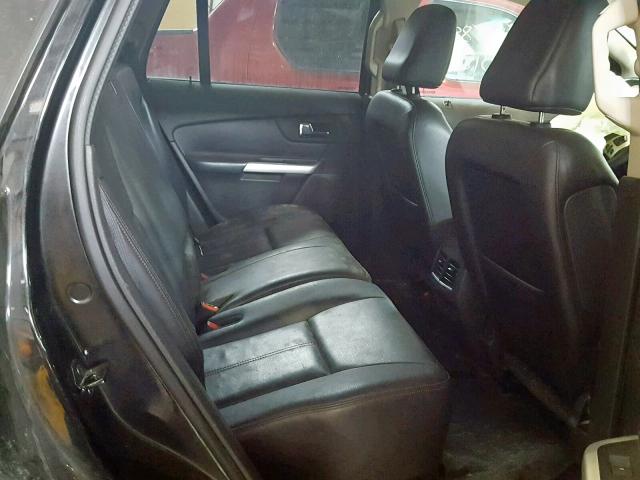 2FMDK4JC5BBA86933 - 2011 FORD EDGE SEL BLACK photo 6