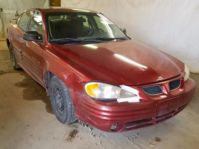 1G2NE52T61M514249 - 2001 PONTIAC GRAND AM S MAROON photo 1