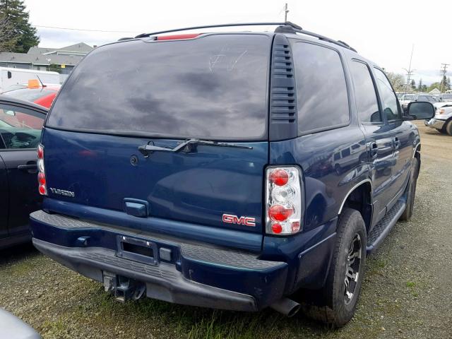 1GKEK63U85J167813 - 2005 GMC YUKON DENA BLUE photo 4