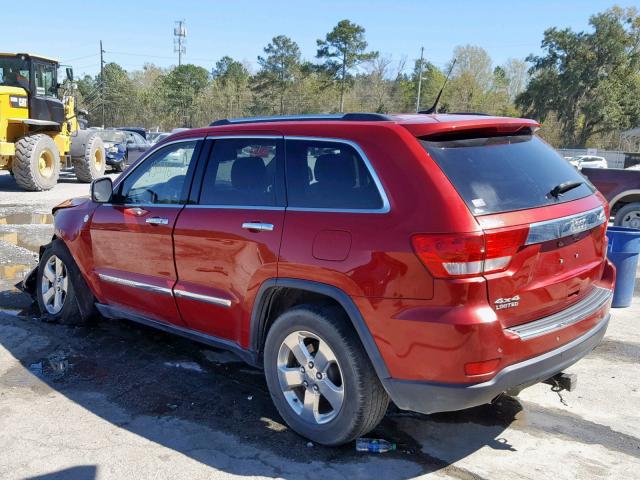 1J4RR5GT1BC526949 - 2011 JEEP GRAND CHER RED photo 3