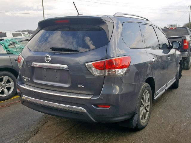 5N1AR2MNXEC601378 - 2014 NISSAN PATHFINDER GRAY photo 4