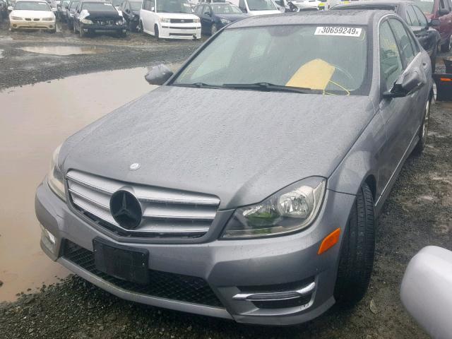 WDDGF4HB4DA865294 - 2013 MERCEDES-BENZ C 250 GRAY photo 2