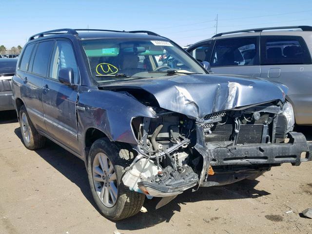 JTEEW21A860018189 - 2006 TOYOTA HIGHLANDER BLUE photo 1